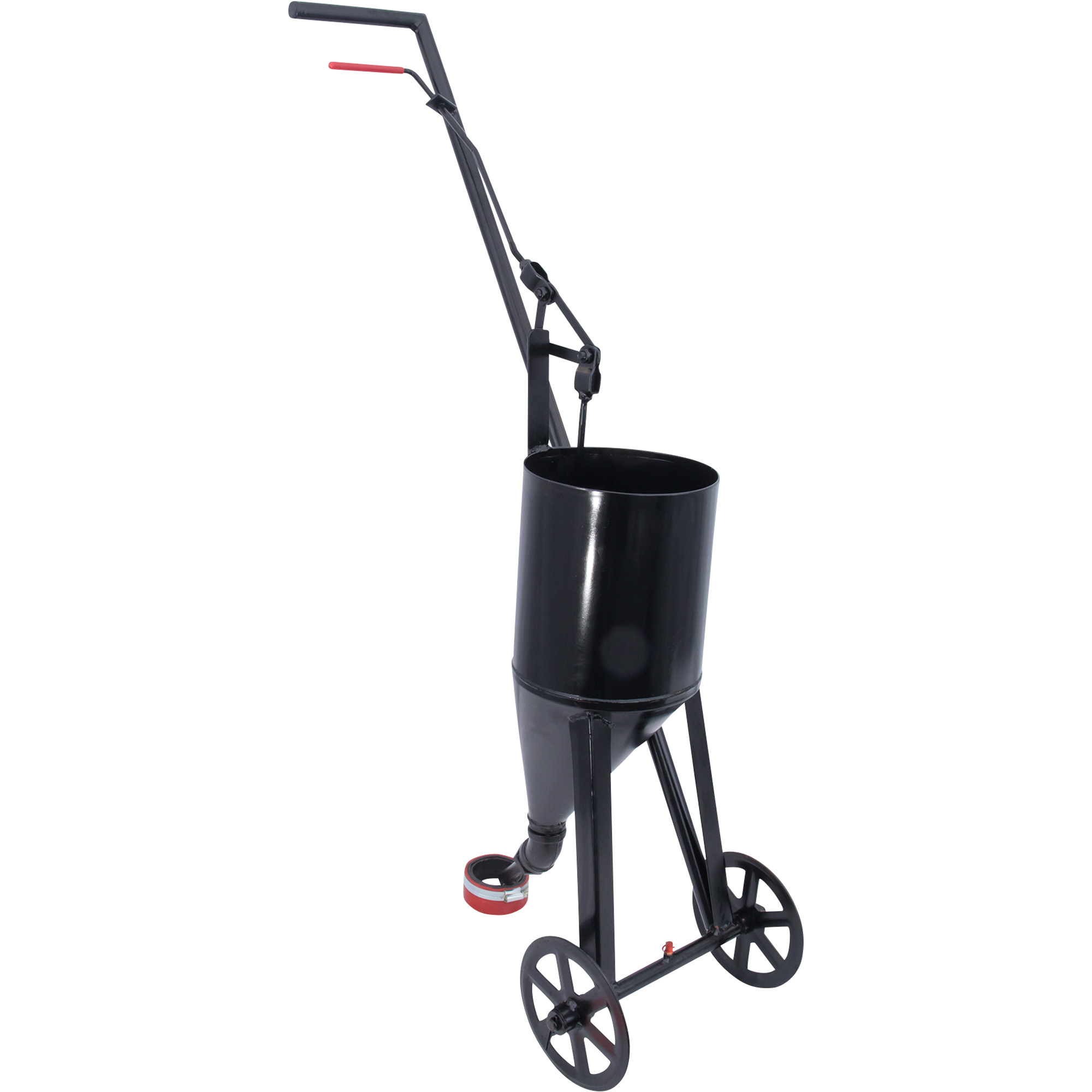 Marshalltown Asphalt Pour Pot - 2.6 Gal. Capacity, Long Handle, Wheels, Model# RED704989